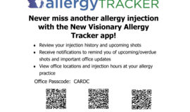 New Visionary Allergy Tracker app!