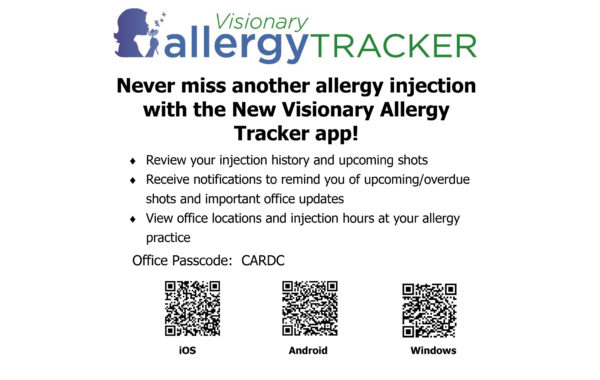 New Visionary Allergy Tracker app!